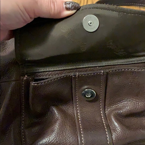 Heavy duty brown leather fossil purse - Picture 5 of 10